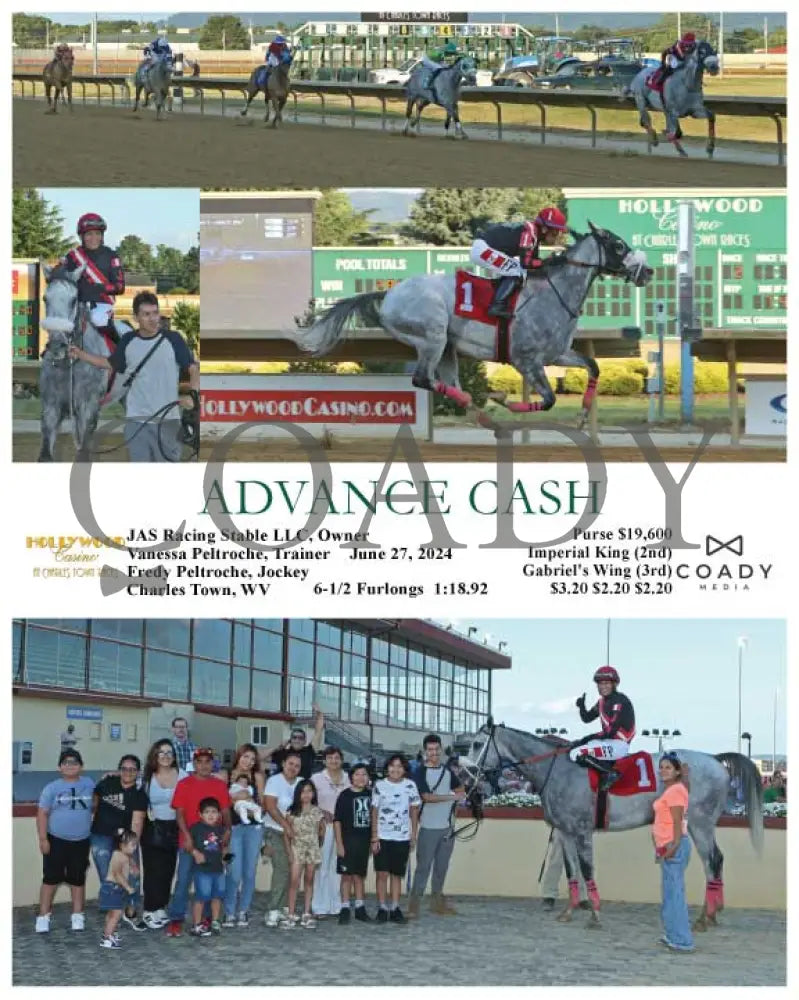 Advance Cash - 06-27-24 R02 Ct Hollywood Casino At Charles Town Races