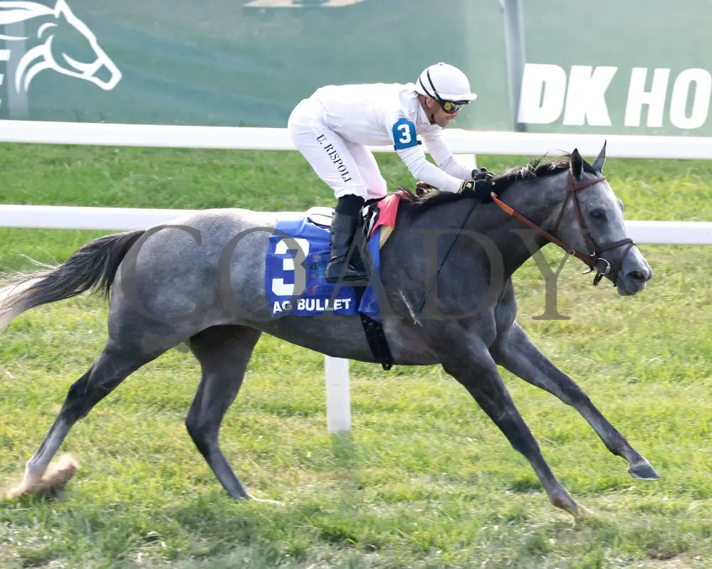 Ag Bullet - The Exacta Systems Ladies Turf Sprint G2 08-31-24 R09 Kd Aerial Finish 01 Kentucky Downs