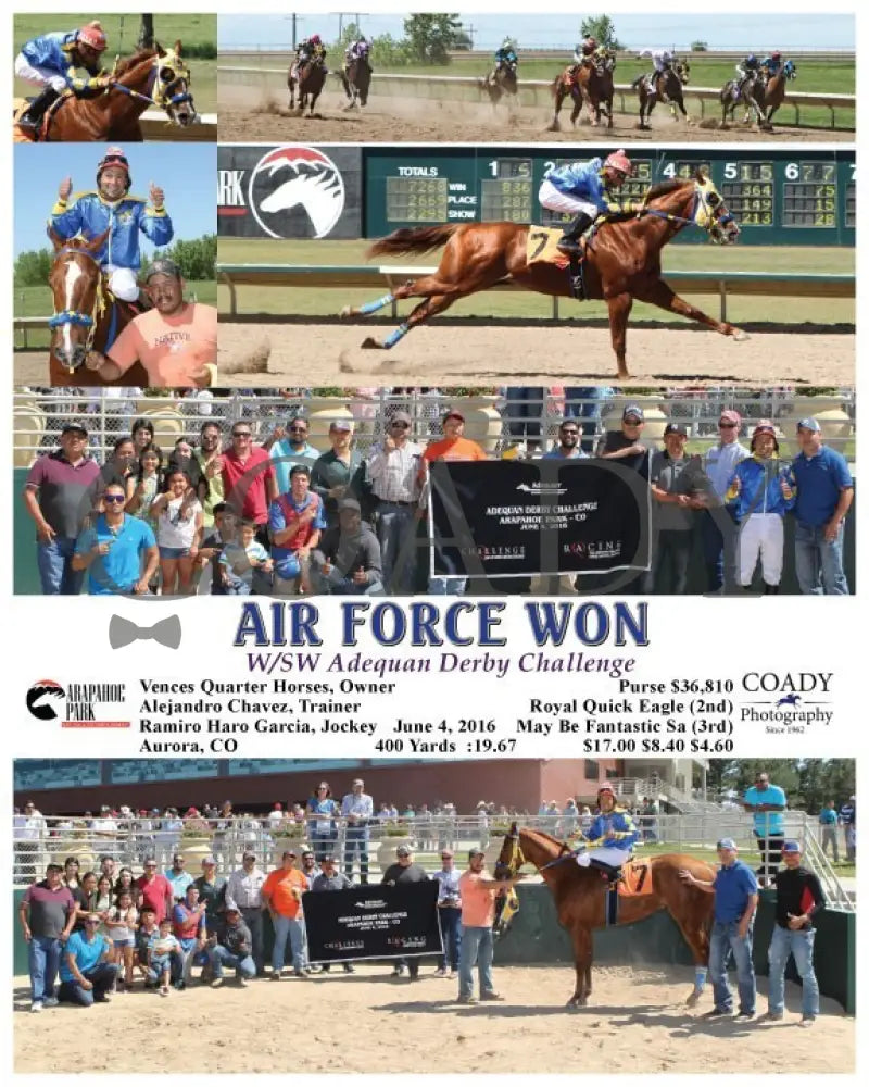 Air Force Won - 060416 Race 06 Arp Arapahoe Park