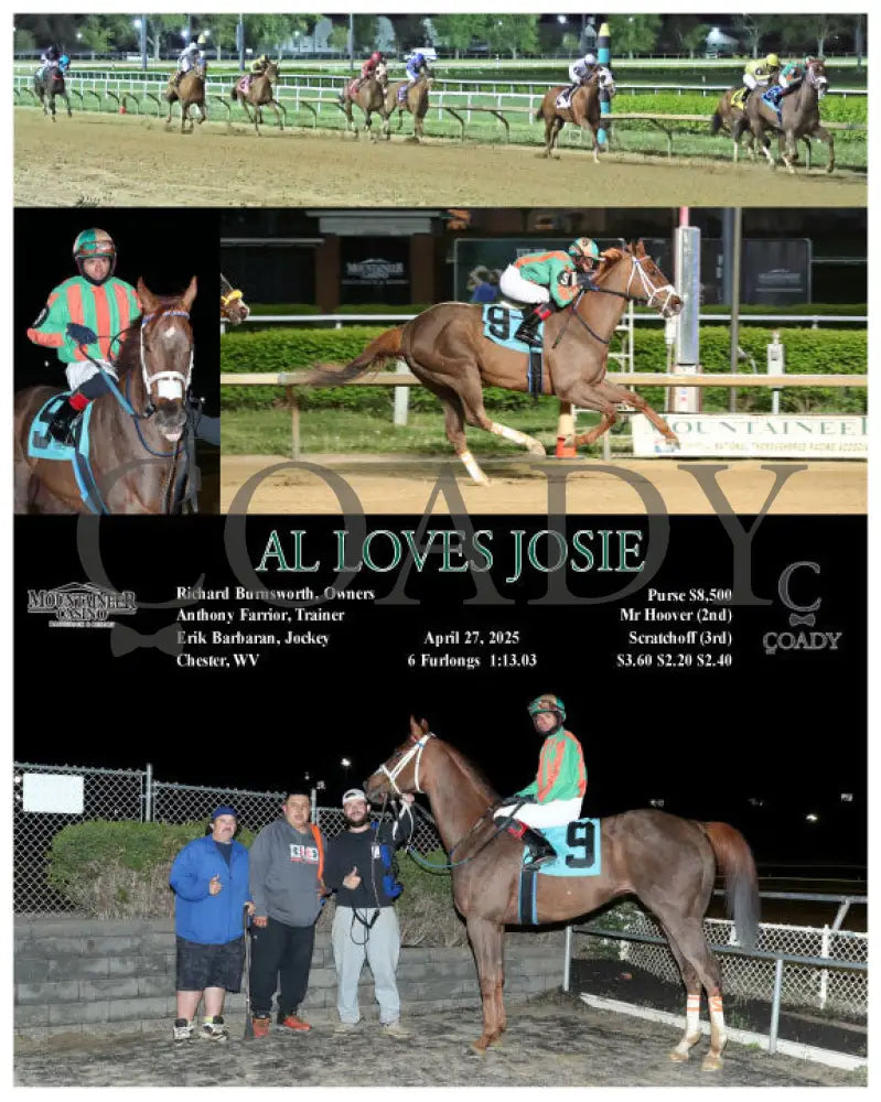 AL LOVES JOSIE - 04-27-25 - R08 - MNR Mountaineer Park