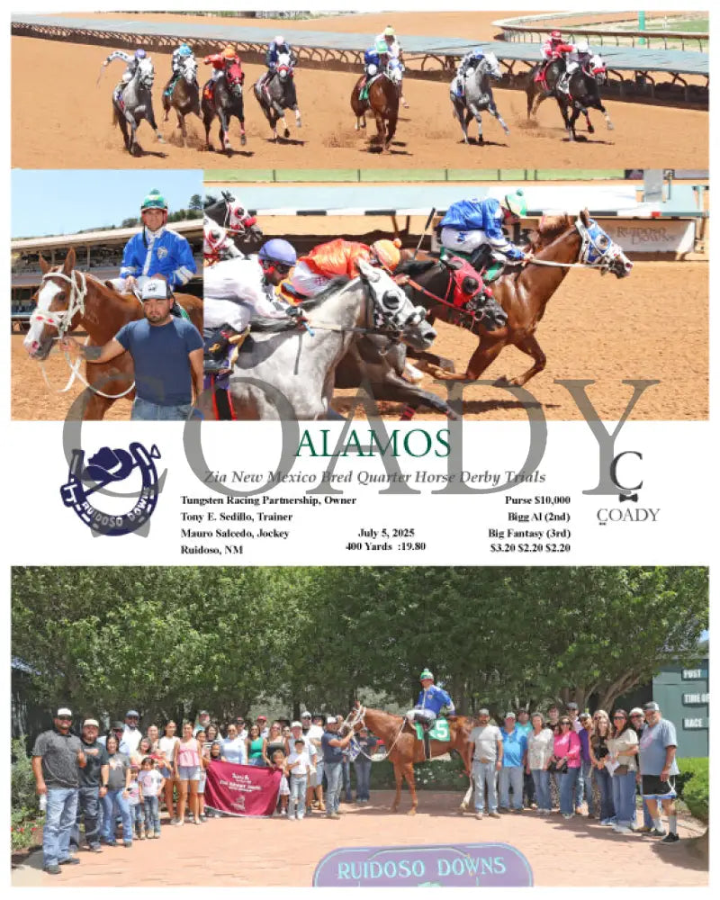 ALAMOS - Zia New Mexico Bred Quarter Horse Derby Trials - 07-05-25 - R05 - RUI Ruidoso Downs