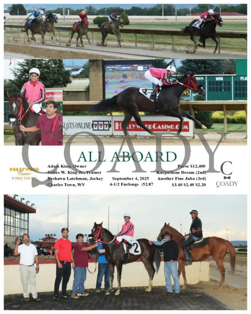 ALL ABOARD - 09-04-25 - R01 - CT Hollywood Casino at Charles Town Races