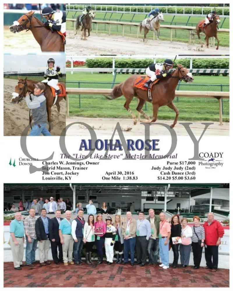 Aloha Rose - 043016 Race 01 Cd Group Churchill Downs