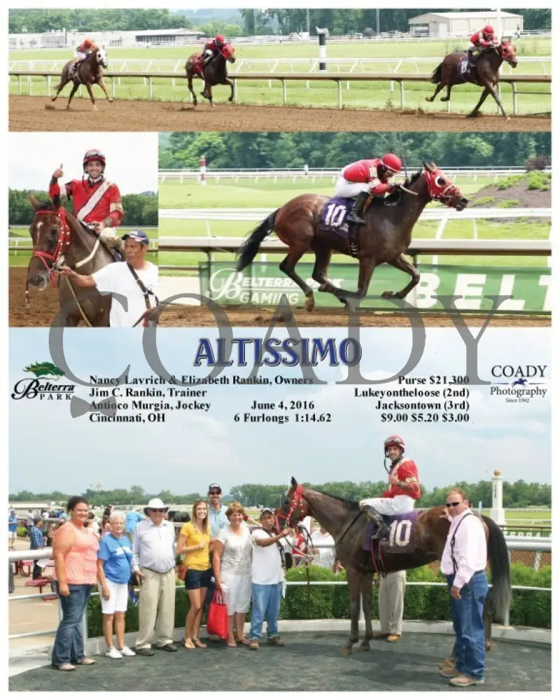 Altissimo - 060416 Race 05 Btp Belterra Park