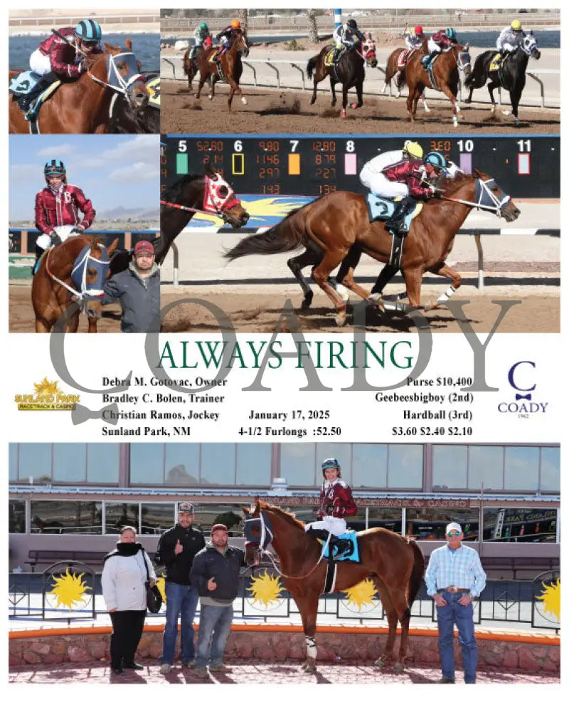 Always Firing - 01-17-25 R01 Sun Turfway Park
