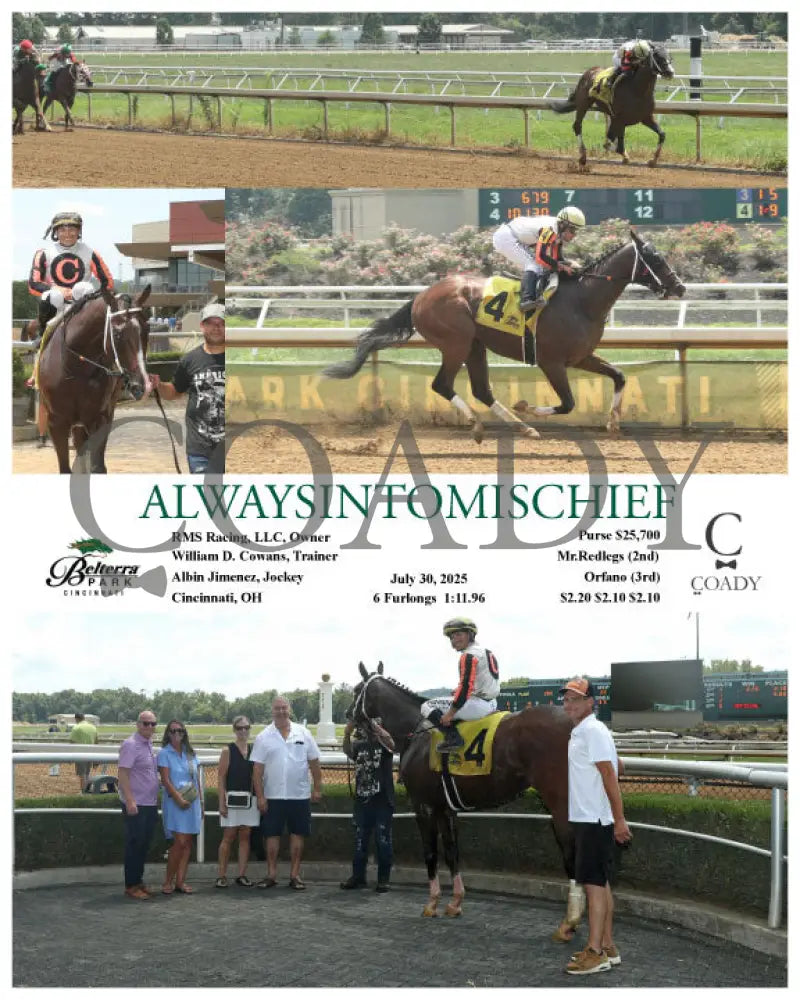 ALWAYSINTOMISCHIEF - 073025 - Race 06 - BTP Indiana Grand