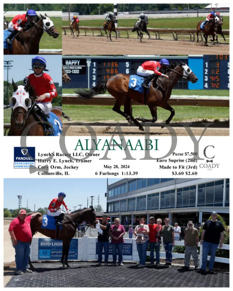 Alyanaabi - 05-28-24 R01 Fan Fanduel Sportsbook Horse Racing