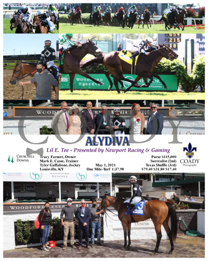 Alydiva - Lil E. Tee Presented By Newport Racing & Gaming 05-01-21 R02 Cd Churchill Downs