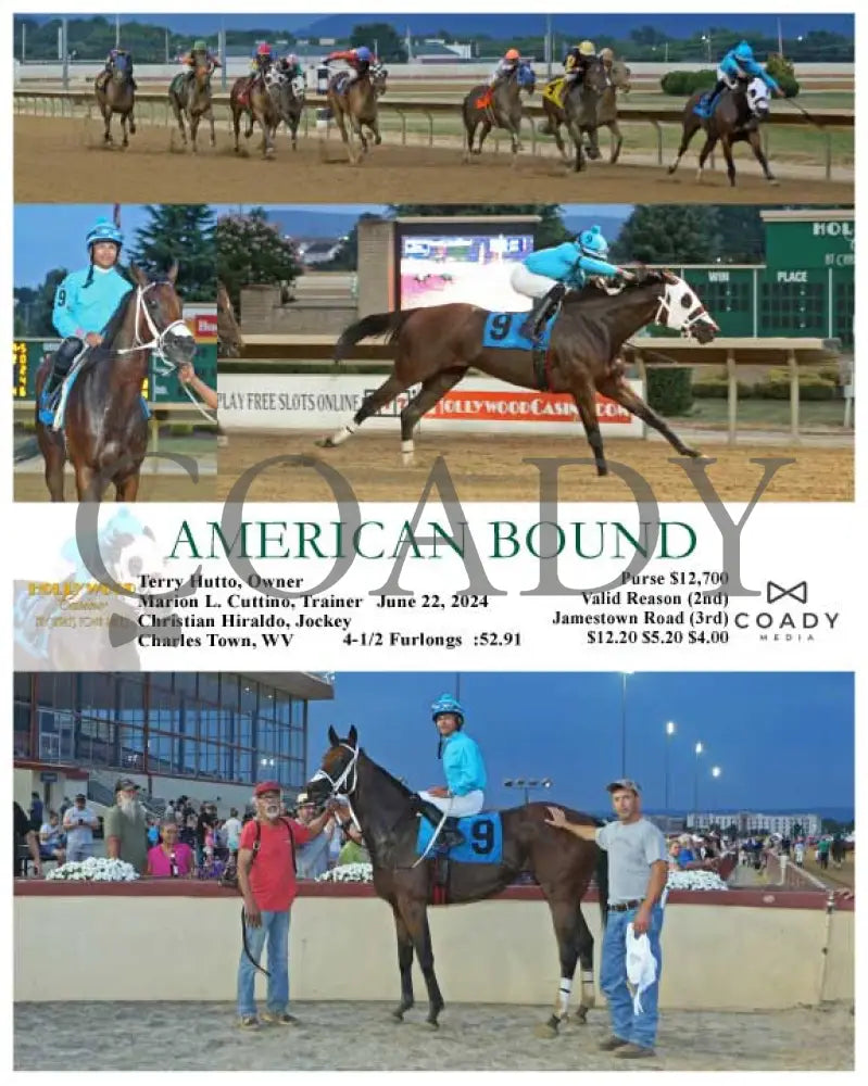 American Bound - 06-22-24 R03 Ct Hollywood Casino At Charles Town Races