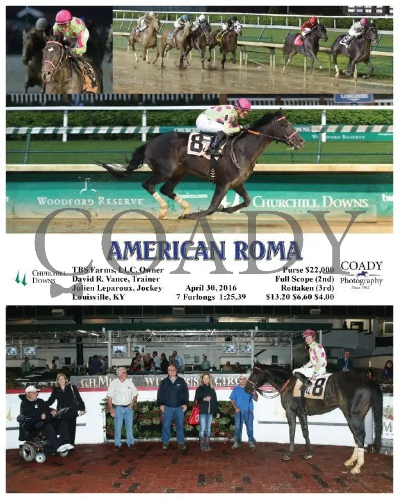 American Roma - 043016 Race 11 Cd Churchill Downs