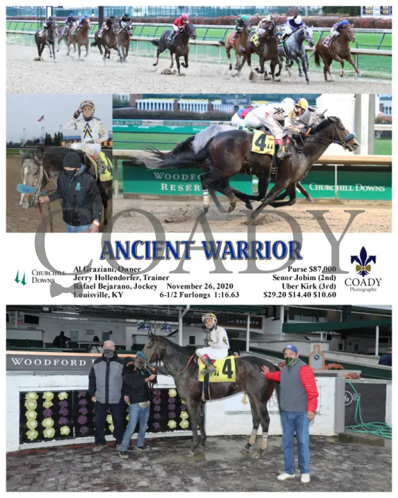 Ancient Warrior - 11-26-20 R11 Cd Churchill Downs