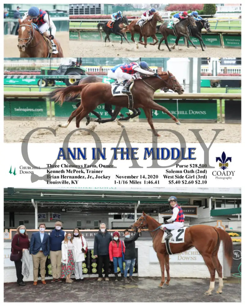 Ann In The Middle - 11-14-20 R03 Cd Churchill Downs