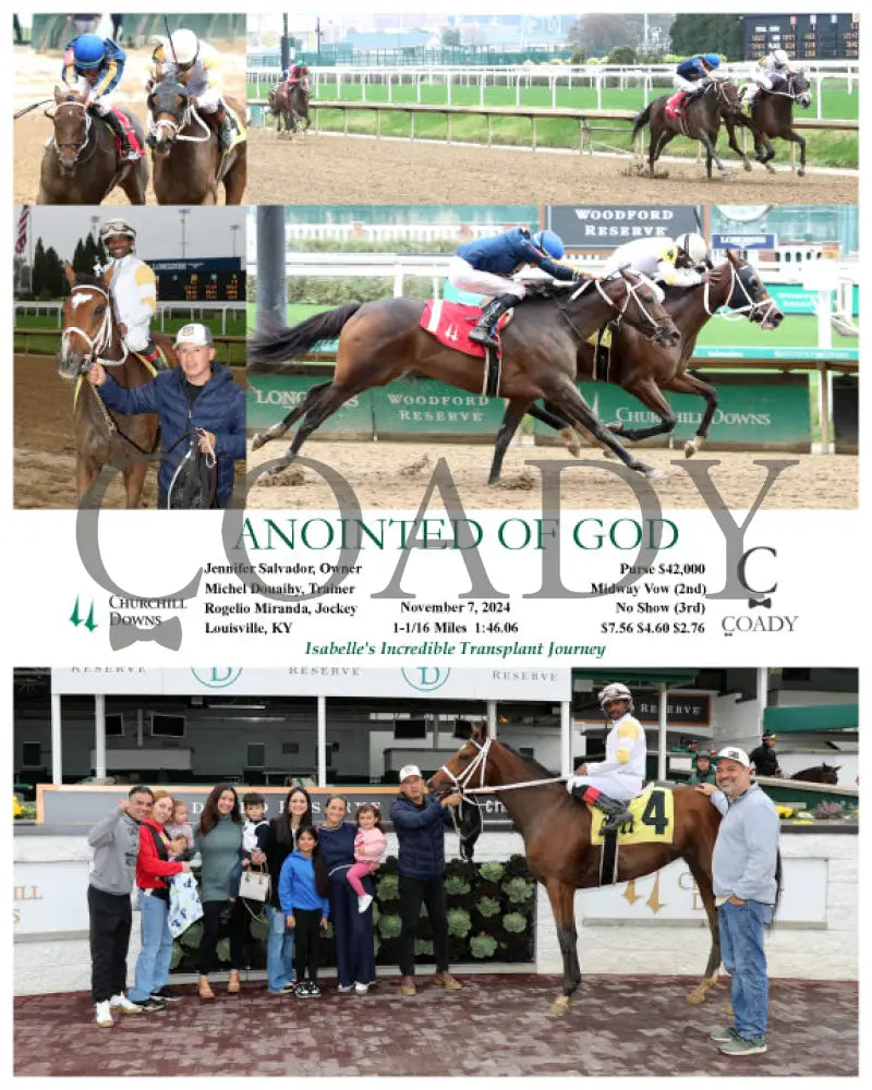 Anointed Of God - 11-07-24 R02 Cd Churchill Downs