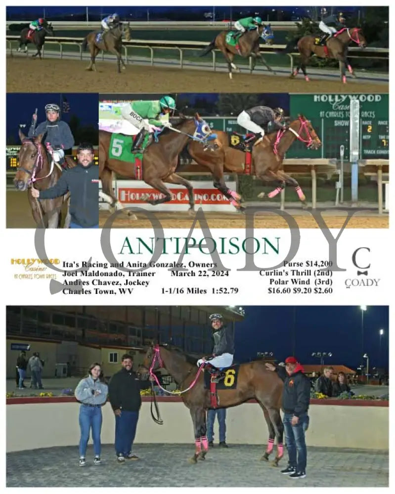 Antipoison - 03 - 22 - 24 R02 Ct Hollywood Casino At Charles Town Races