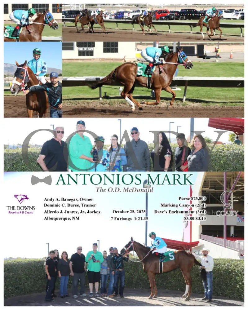 ANTONIOS MARK - The O.D. McDonald - 10-25-25 - R05 - ALB Downs at Albuquerque