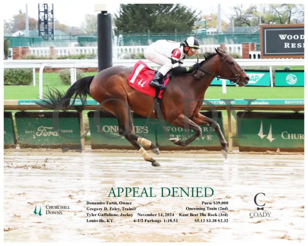 Appeal Denied - 11-14-24 R03 Cd Action Churchill Downs