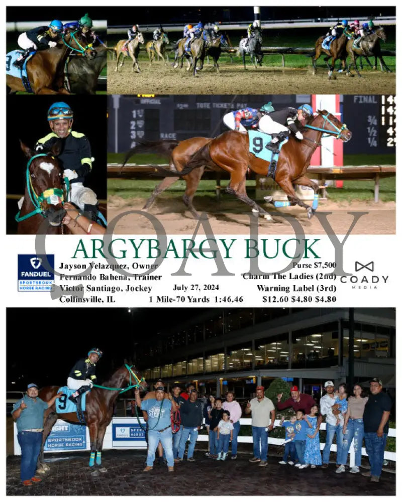 Argybargy Buck - 07-27-24 R07 Fan Fanduel Sportsbook Horse Racing