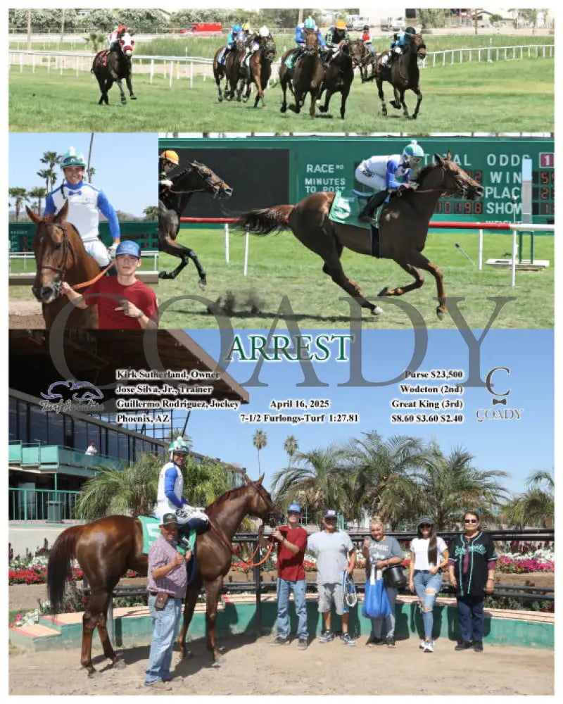 ARREST - 04-16-25 - R04 - TUP Turf Paradise