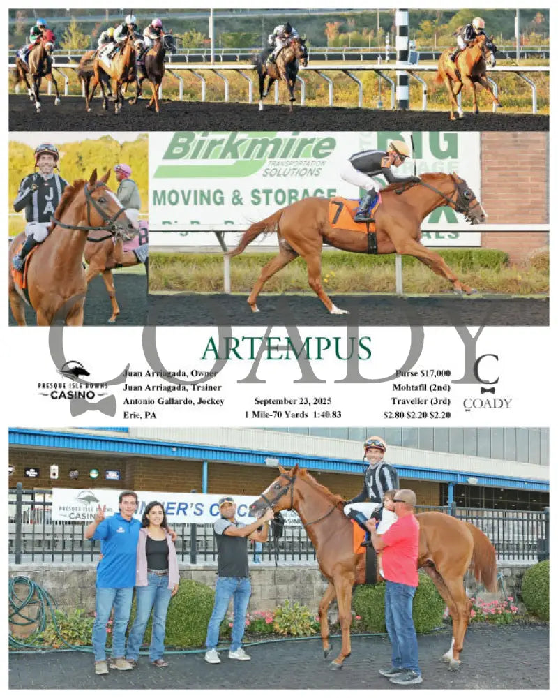 ARTEMPUS - 09-23-25 - R08 - PID Presque Isle Downs