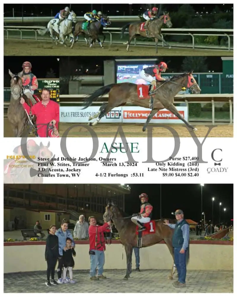 Asue - 03 - 13 - 24 R04 Ct Hollywood Casino At Charles Town Races