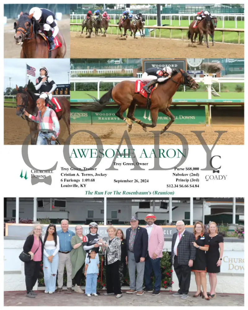 Awesome Aaron - 09-26-24 R03 Cd Group Churchill Downs