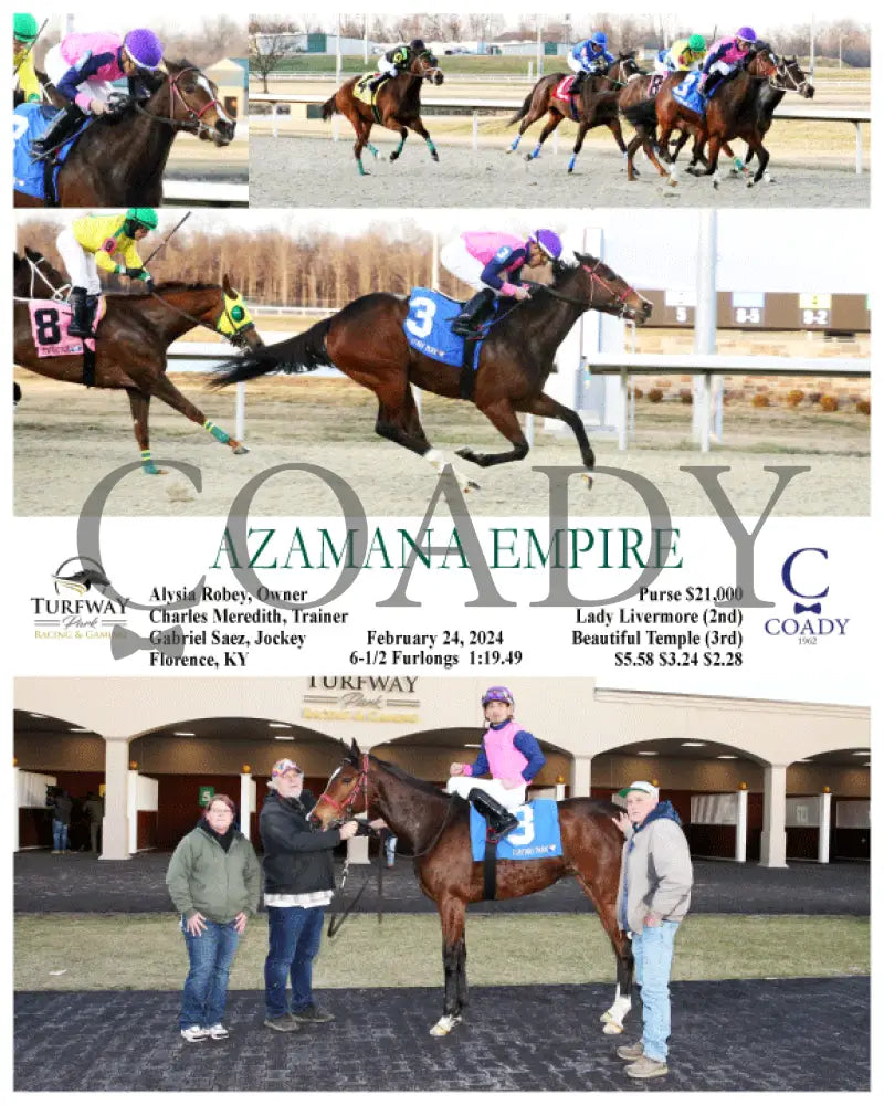 Azamana Empire - 02-24-24 R01 Tp Turfway Park