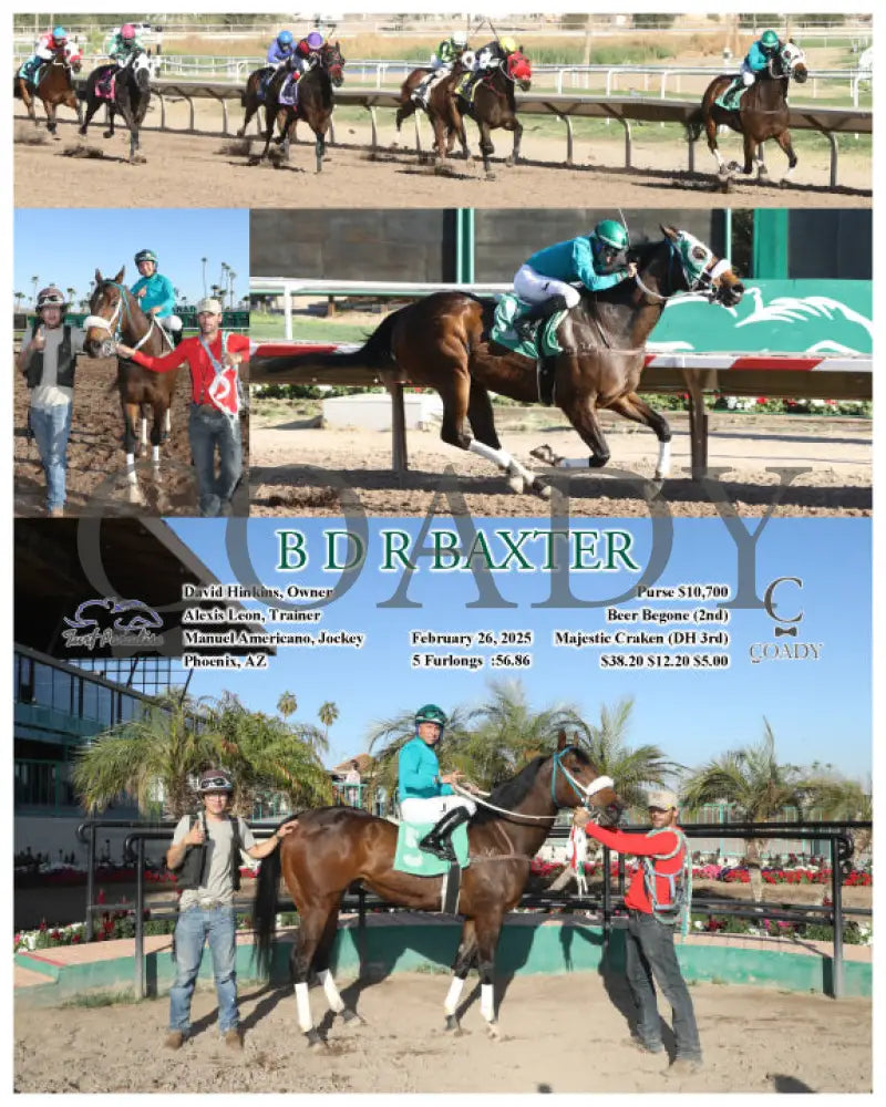 B D R BAXTER - 02-26-25 - R08 - TUP Turf Paradise