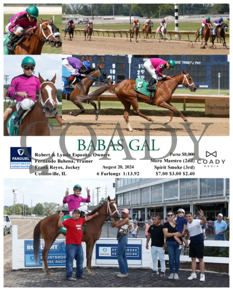 Babas Gal - 08-20-24 R05 Fan Fanduel Sportsbook Horse Racing