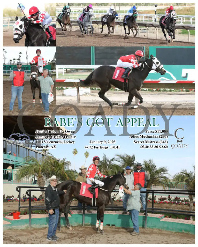 Babe’s Got Appeal - 01-09-25 R06 Tup Turf Paradise