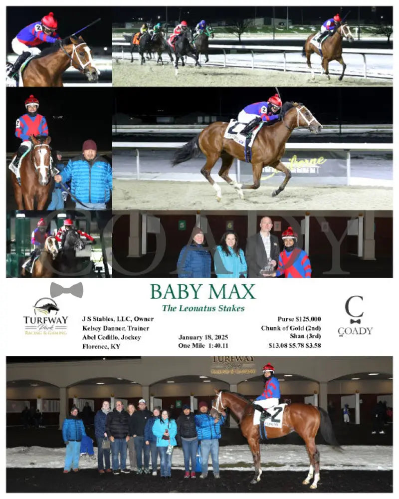 Baby Max - The Leonatus Stakes 01-18-25 R06 Tp Turfway Park