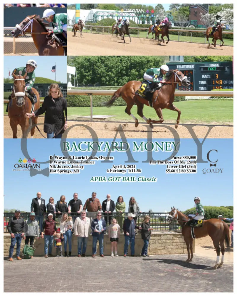 Backyard Money - 040424 Race 03 Op Oaklawn Park