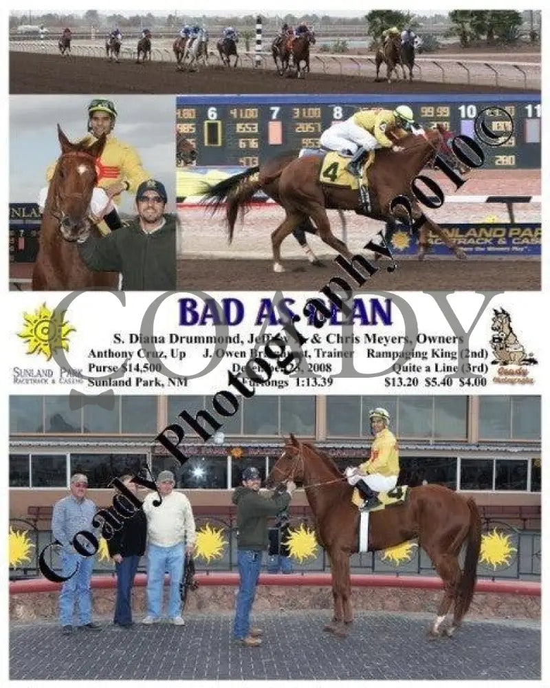 Bad As Bean - 12 23 2008 Sunland Park
