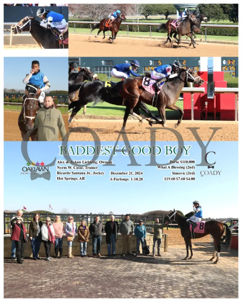 Baddest Good Boy - 12-21-24 R03 Op Oaklawn Park