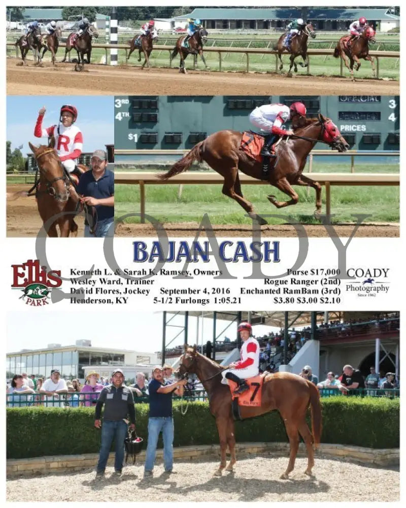 Bajan Cash - 090416 Race 03 Elp Ellis Park