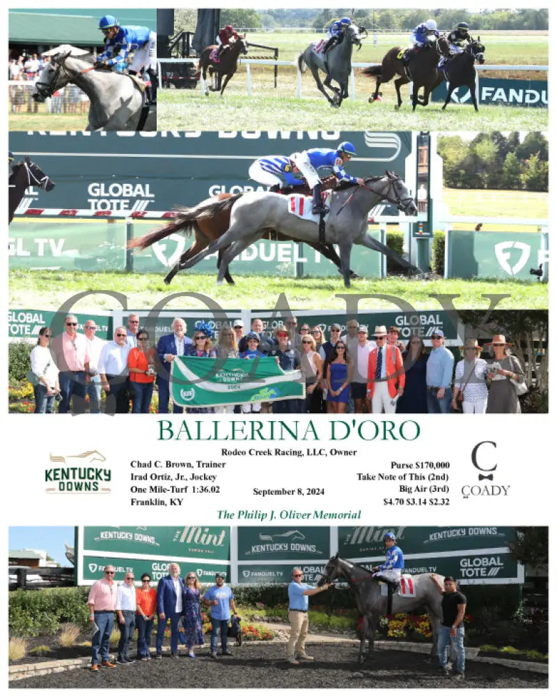 Ballerina D’oro - 09-08-24 R06 Kd Kentucky Downs