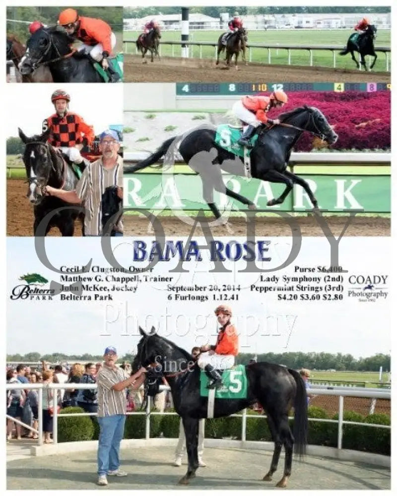 Bama Rose - 092014 Race 05 Btp Belterra Park
