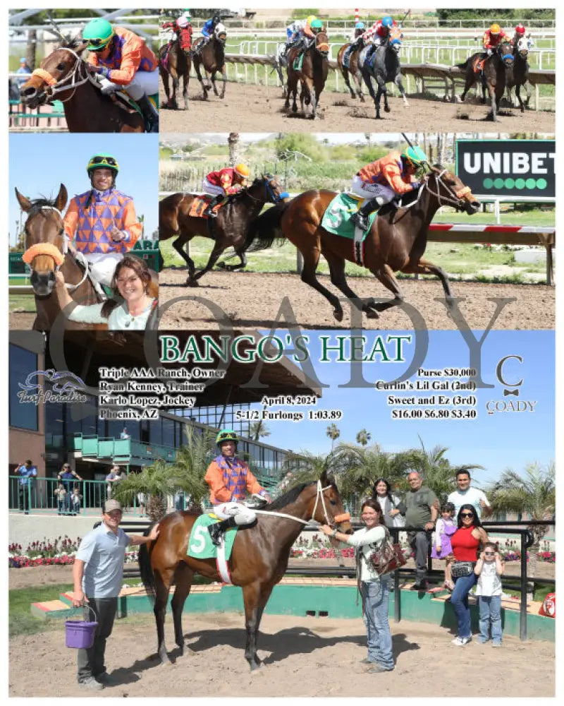 Bango’s Heat - 04 - 08 - 24 R05 Tup Turf Paradise