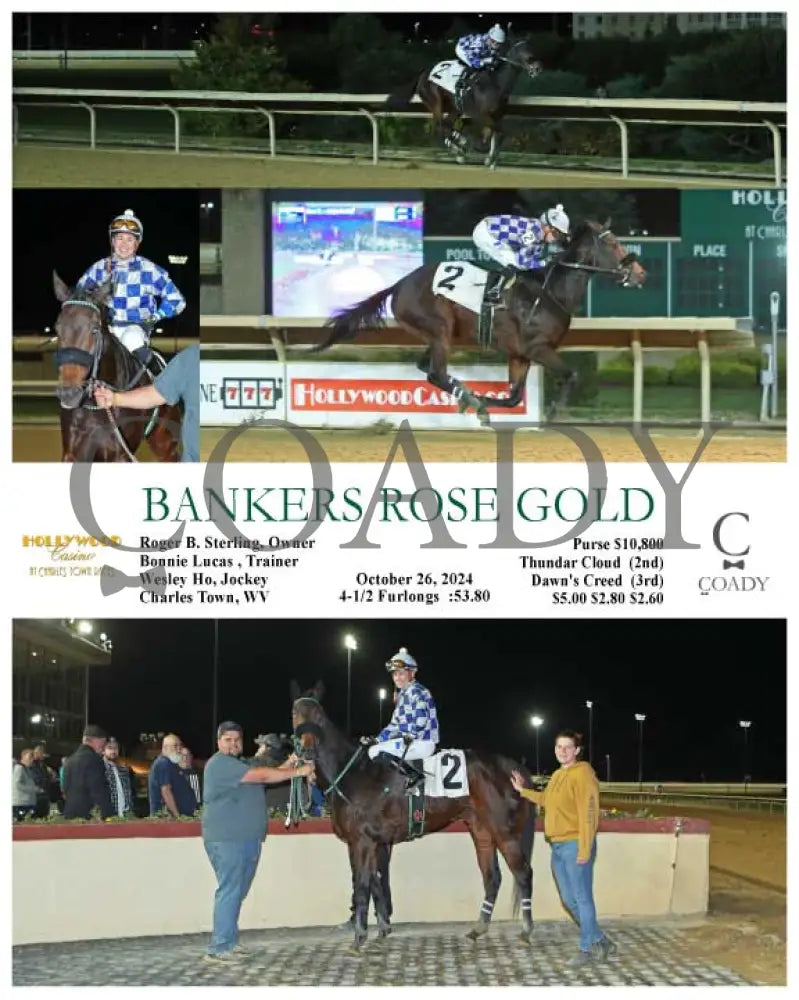 Bankers Rose Gold - 10-26-24 R02 Ct Hollywood Casino At Charles Town Races