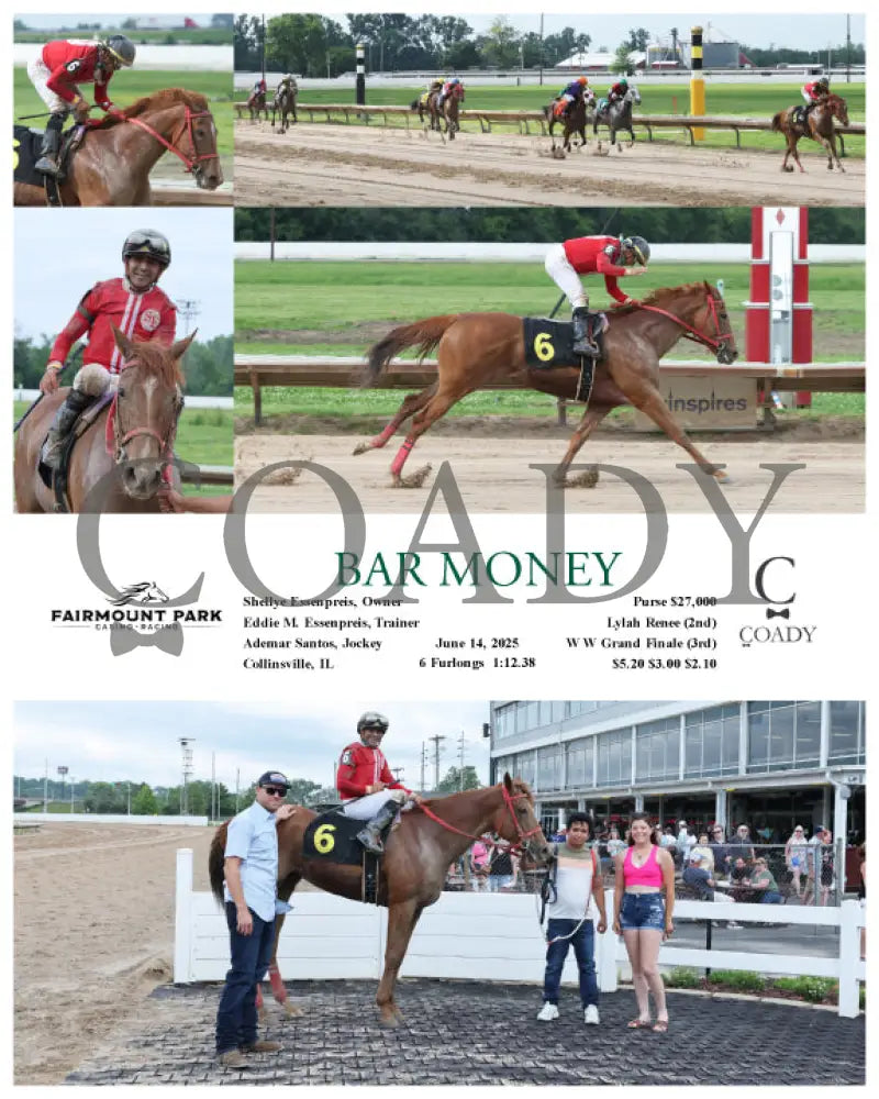 BAR MONEY - 06-14-25 - R08 - FP Fanduel Sportsbook Horse Racing