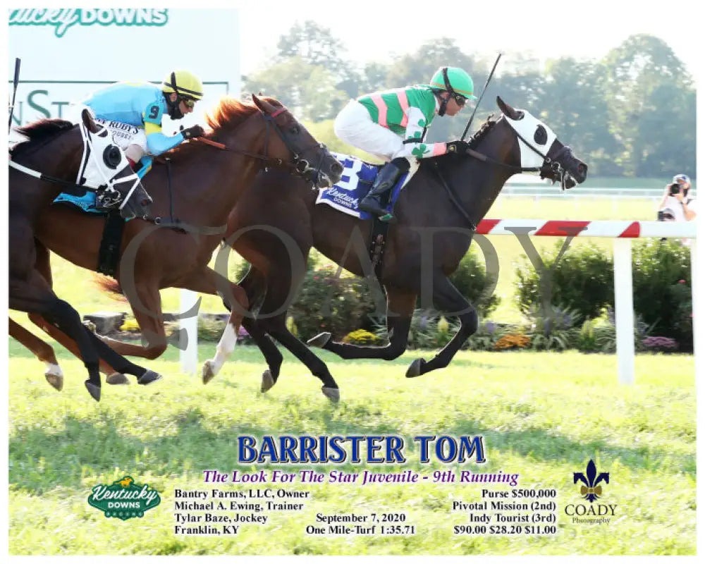 Barrister Tom - The More Than Ready Juvenile Bt 09-07-20 R10 Kd Action Kentucky Downs