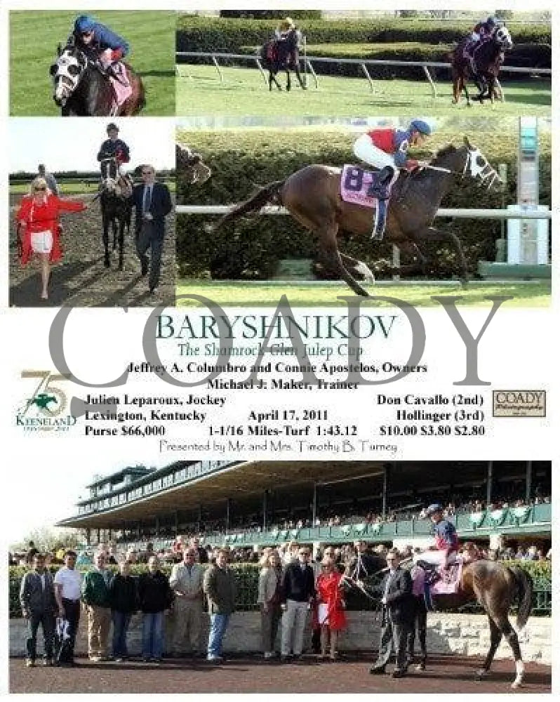 Baryshnikov - The Shamrock Glen Julep Cup 041711 Keeneland