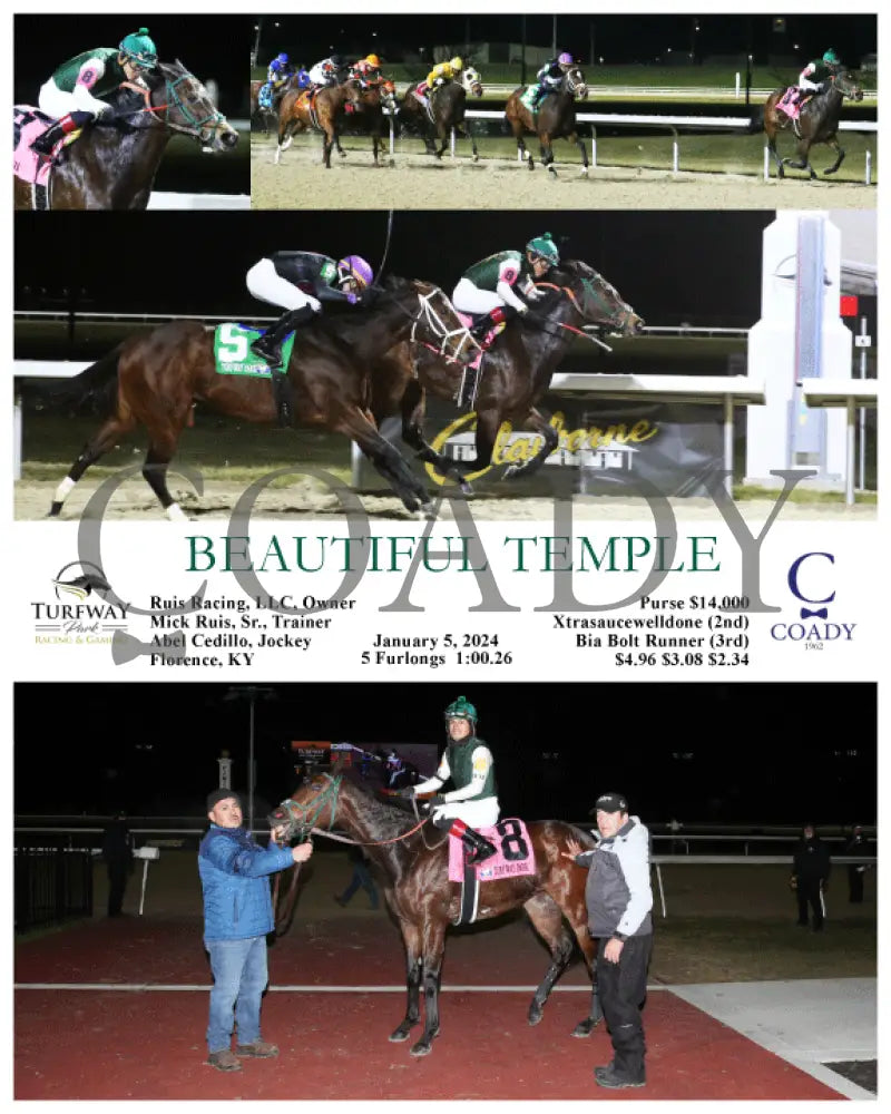 Beautiful Temple - 01-05-24 R03 Tp Turfway Park