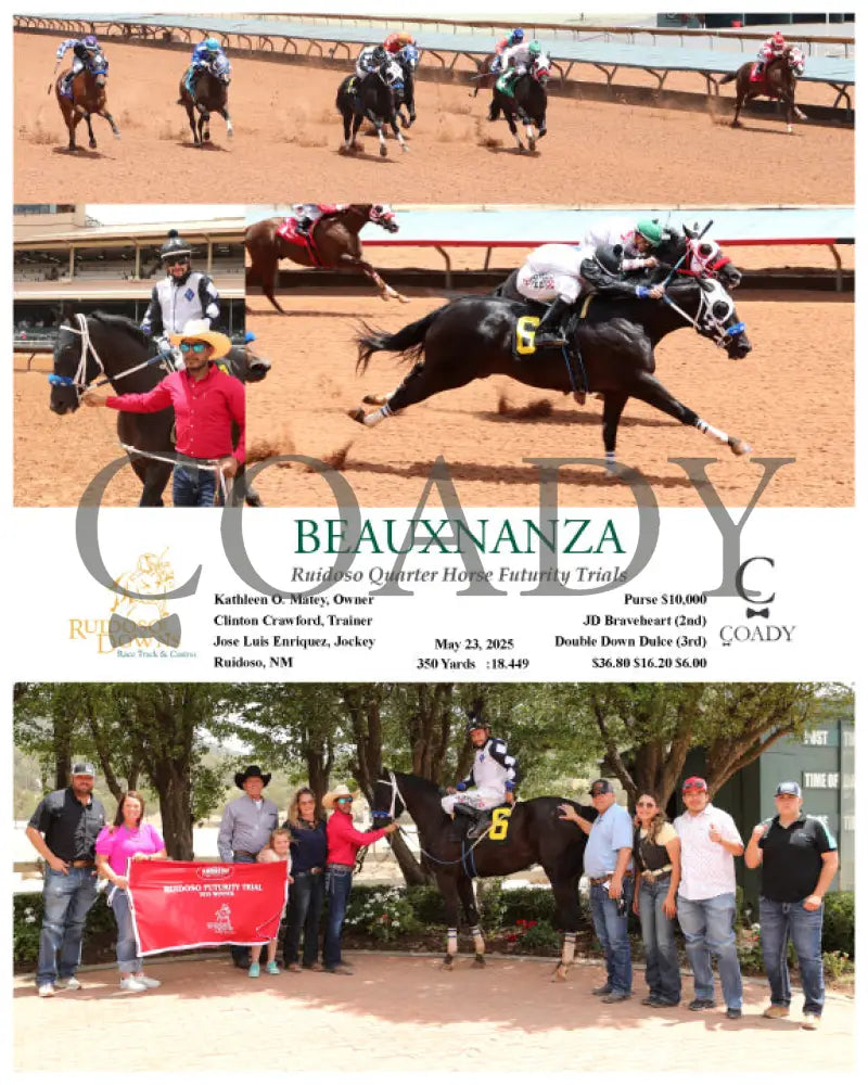 BEAUXNANZA - Ruidoso Quarter Horse Futurity Trials - 05-23-25 - R05 - RUI Ruidoso Downs
