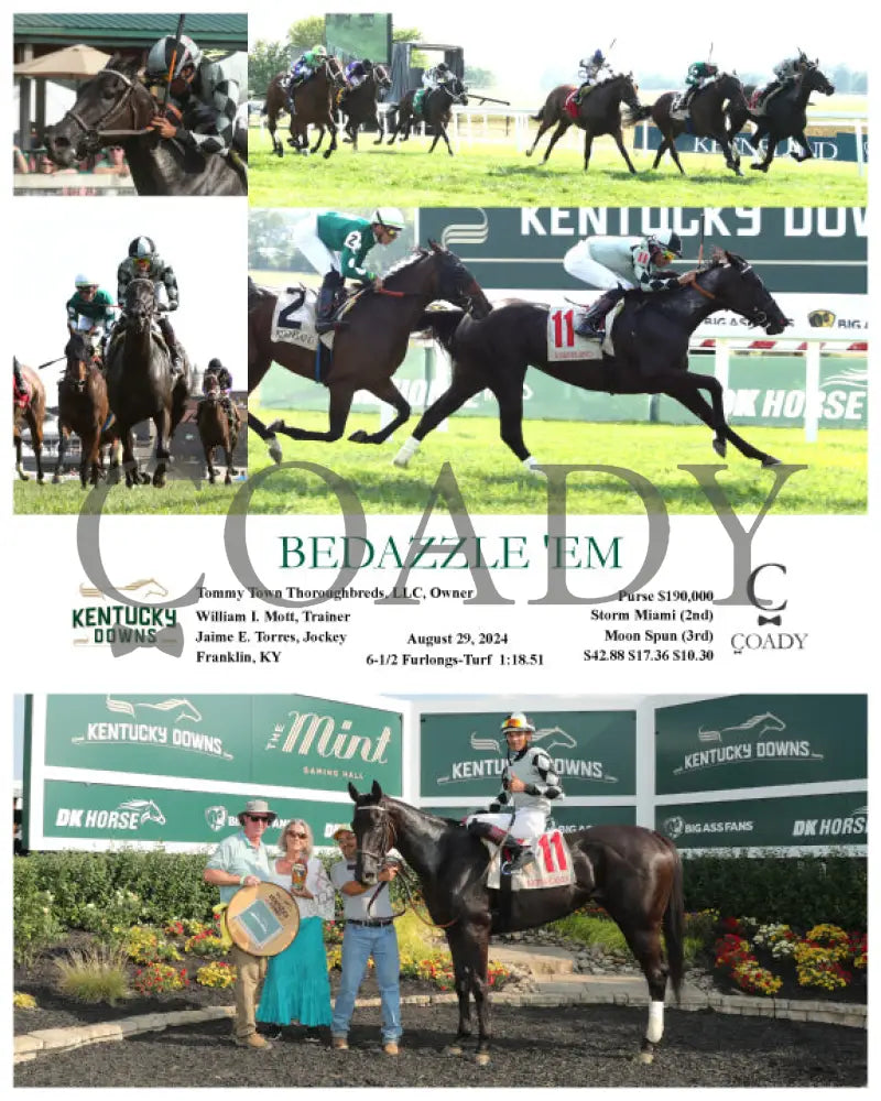 Bedazzle ’Em - 08-29-24 R09 Kd Kentucky Downs
