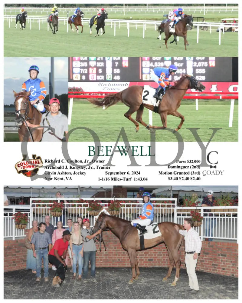 Bee Well - 09-06-24 R08 Cnl Colonial Downs