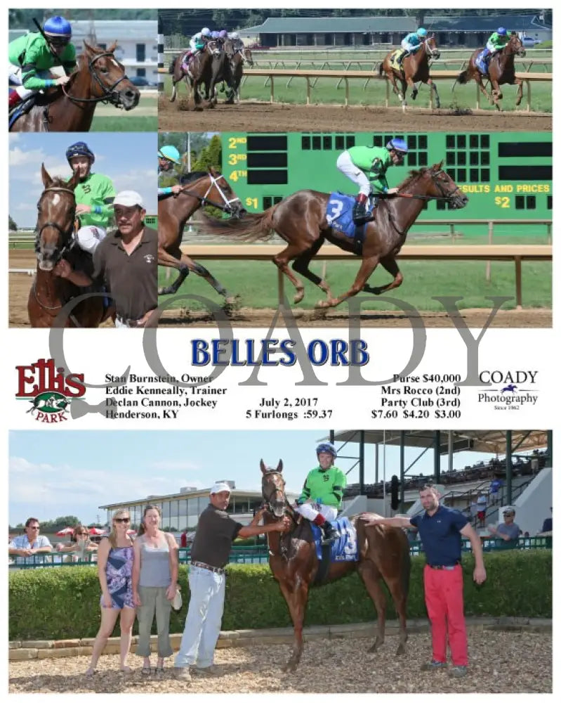 Belles Orb - 070217 Race 07 Elp Ellis Park