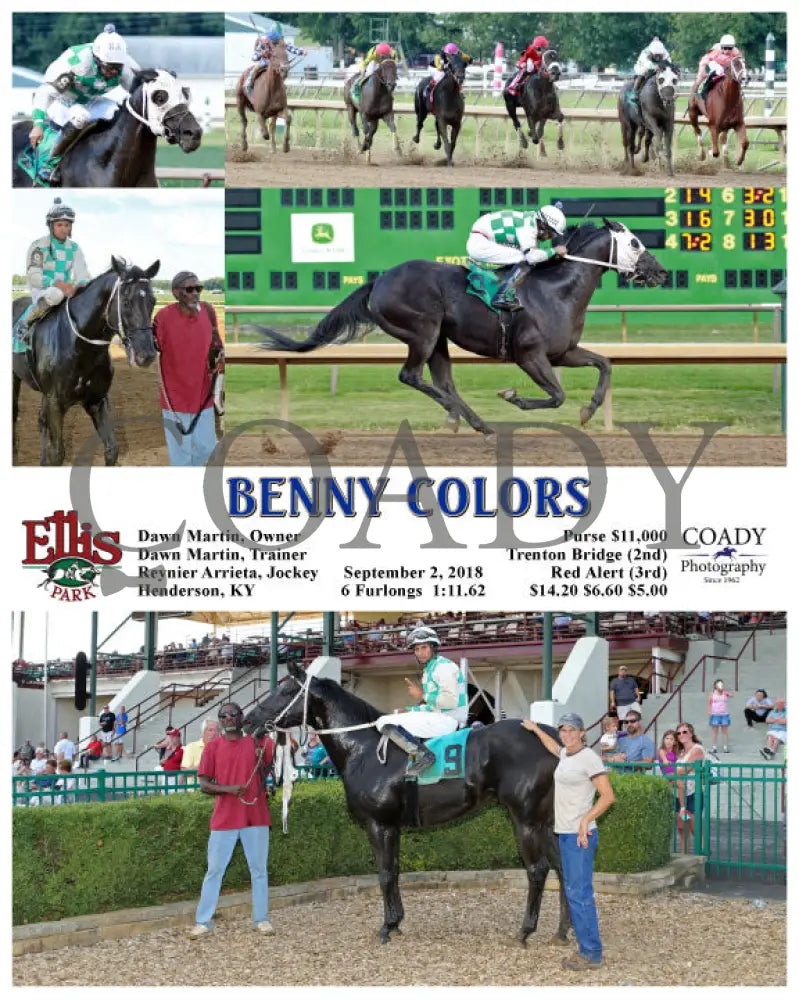 Benny Colors - 090218 Race 08 Elp Ellis Park