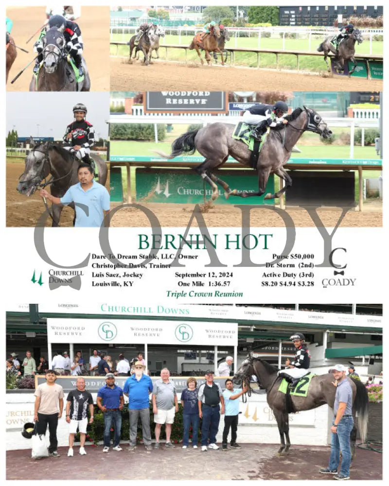 Bernin Hot - 09-12-24 R03 Cd Churchill Downs