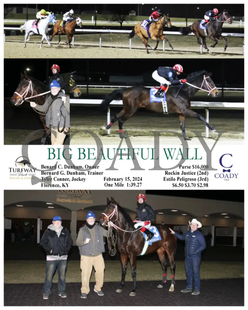 Big Beautiful Wall - 02-15-24 R03 Tp Turfway Park
