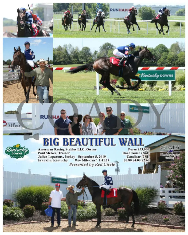 Big Beautiful Wall - 09-05-19 R01 Kd Kentucky Downs
